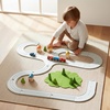 image:imagePlanToys Rubber Road amp Rail Expansion Tracks Set C Montessori Play Accessory  Imagination Problem Solving and Creative World Building  Eco Friendly Track SetRubber Road  Rail Extension Tracks  Set B