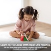 image:imagePlanToys TieUp Shoe Lacing Practice Toy for Kids  Montessori FineMotor amp Independence Activity for Focus amp Coordination  EcoFriendly Wooden Educational ToolLifesize Tieup Shoe