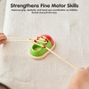 image:imagePlanToys TieUp Shoe Lacing Practice Toy for Kids  Montessori FineMotor amp Independence Activity for Focus amp Coordination  EcoFriendly Wooden Educational ToolTieup Shoe