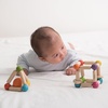 image:imagePlanToys Triangle Clutching Toy Wooden Sensory Grasping Tool in Pastel Colours  Montessori Fine Motor amp Coordination Activity for Tactile Exploration  EcoFriendly Educational ToyTriangle Clutching Toy