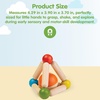 image:imagePlanToys Triangle Clutching Toy Wooden Sensory Grasping Tool in Pastel Colours  Montessori Fine Motor amp Coordination Activity for Tactile Exploration  EcoFriendly Educational ToyTriangle Clutching Toy
