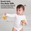 image:imagePlanToys Triangle Clutching Toy Wooden Sensory Grasping Tool in Pastel Colours  Montessori Fine Motor amp Coordination Activity for Tactile Exploration  EcoFriendly Educational ToyTriangle Clutching Toy