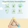 image:imagePlanToys Triangle Clutching Toy Wooden Sensory Grasping Tool in Pastel Colours  Montessori Fine Motor amp Coordination Activity for Tactile Exploration  EcoFriendly Educational ToyMulticoloured