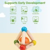 image:imagePlanToys Triangle Clutching Toy Wooden Sensory Grasping Tool in Pastel Colours  Montessori Fine Motor amp Coordination Activity for Tactile Exploration  EcoFriendly Educational ToyTriangle Clutching Toy