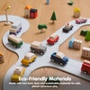 image:imagePlanToys Vehicle Set Wooden Montessori Play Set  Early Movement Imagination and Practical Life Exploration  Eco Friendly Car Set for Indoor and Outdoor PlayPlanworld Car Set