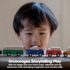 image:imagePlanToys Vehicle Set Wooden Montessori Play Set  Early Movement Imagination and Practical Life Exploration  Eco Friendly Car Set for Indoor and Outdoor PlayNew Planworld Car Set
