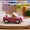 image:imagePlanToys Vehicle Set Wooden Montessori Play Set  Early Movement Imagination and Practical Life Exploration  Eco Friendly Car Set for Indoor and Outdoor PlayPlanworld Car Set