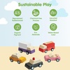 image:imagePlanToys Vehicle Set Wooden Montessori Play Set  Early Movement Imagination and Practical Life Exploration  Eco Friendly Car Set for Indoor and Outdoor PlayPlanworld Car Set