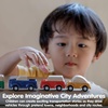 image:imagePlanToys Vehicle Set Wooden Montessori Play Set  Early Movement Imagination and Practical Life Exploration  Eco Friendly Car Set for Indoor and Outdoor PlayNew Planworld Car Set