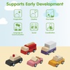 image:imagePlanToys Vehicle Set Wooden Montessori Play Set  Early Movement Imagination and Practical Life Exploration  Eco Friendly Car Set for Indoor and Outdoor PlayPlanworld Car Set