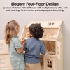image:imagePlanToys Victorian Wooden Dollhouse  3Story Large Doll House with Attic Opening Panels amp Sliding Windows  Pretend Play Dollhouse Compatible with 112 Scale Furniture amp Wooden DollsGrand Victorian Dollhouse
