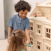 image:imagePlanToys Victorian Wooden Dollhouse  3Story Large Doll House with Attic Opening Panels amp Sliding Windows  Pretend Play Dollhouse Compatible with 112 Scale Furniture amp Wooden DollsGrand Victorian Dollhouse