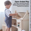 image:imagePlanToys Victorian Wooden Dollhouse  3Story Large Doll House with Attic Opening Panels amp Sliding Windows  Pretend Play Dollhouse Compatible with 112 Scale Furniture amp Wooden DollsVictorian