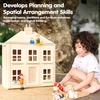 image:imagePlanToys Victorian Wooden Dollhouse  3Story Large Doll House with Attic Opening Panels amp Sliding Windows  Pretend Play Dollhouse Compatible with 112 Scale Furniture amp Wooden DollsGeorgian Dollhouse