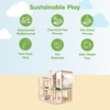 image:imagePlanToys Victorian Wooden Dollhouse  3Story Large Doll House with Attic Opening Panels amp Sliding Windows  Pretend Play Dollhouse Compatible with 112 Scale Furniture amp Wooden DollsGreen Wooden