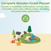image:imagePlanToys Wooden Animal Toy Set for Toddlers  16 Pcs Montessori Forest Playset with Trees Cave and Mountain  EcoFriendly Educational Toys for Kids  OpenEnded Nature Pretend PlayAnimal Set