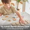 image:imagePlanToys Wooden Animals Memo Game  Montessori Memory Matching Game for Animal Recognition Strategy and Logical Thinking  Eco Friendly Educational Toy for Visual and Cognitive DevelopmentAnimals Memo