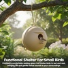image:imagePlanToys Wooden Bird House Decorative Garden Accent in Orchard Shade  Cozy Minimalist Outdoor Home Decor  Eco Friendly PlanWood Design for Nature Inspired SpacesBird House I
