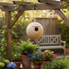 image:imagePlanToys Wooden Bird House Decorative Garden Accent in Orchard Shade  Cozy Minimalist Outdoor Home Decor  Eco Friendly PlanWood Design for Nature Inspired SpacesBird House I