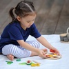 image:imagePlanToys Wooden Breakfast Pretend Play Kitchen Food Playset 3611  Sustainably Made from Rubberwood and NonToxic Paints and Dyes  EcoFriendly PlanWood