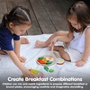 image:imagePlanToys Wooden Breakfast Pretend Play Kitchen Food Playset 3611  Sustainably Made from Rubberwood and NonToxic Paints and Dyes  EcoFriendly PlanWood
