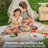 image:imagePlanToys Wooden Ice Cream Playset for Kids  Includes Stand Scoops amp Cones  Pretend Dessert Play Food for Toddlers  EcoFriendly Role Play Set for Imaginative amp Fine Motor Skills DevelopmentBbq Playset