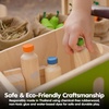 image:imagePlanToys Wooden Ice Cream Playset for Kids  Includes Stand Scoops amp Cones  Pretend Dessert Play Food for Toddlers  EcoFriendly Role Play Set for Imaginative amp Fine Motor Skills DevelopmentBeverage Set