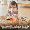 image:imagePlanToys Wooden Ice Cream Playset for Kids  Includes Stand Scoops amp Cones  Pretend Dessert Play Food for Toddlers  EcoFriendly Role Play Set for Imaginative amp Fine Motor Skills DevelopmentSeafood Platter