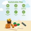 image:imagePlanToys Wooden Ice Cream Playset for Kids  Includes Stand Scoops amp Cones  Pretend Dessert Play Food for Toddlers  EcoFriendly Role Play Set for Imaginative amp Fine Motor Skills DevelopmentSteak Set