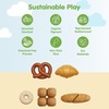 image:imagePlanToys Wooden Ice Cream Playset for Kids  Includes Stand Scoops amp Cones  Pretend Dessert Play Food for Toddlers  EcoFriendly Role Play Set for Imaginative amp Fine Motor Skills DevelopmentBread Set