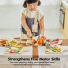 image:imagePlanToys Wooden Ice Cream Playset for Kids  Includes Stand Scoops amp Cones  Pretend Dessert Play Food for Toddlers  EcoFriendly Role Play Set for Imaginative amp Fine Motor Skills DevelopmentCharcuterie Board 3631