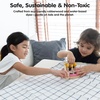 image:imagePlanToys Wooden Ice Cream Playset for Kids  Includes Stand Scoops amp Cones  Pretend Dessert Play Food for Toddlers  EcoFriendly Role Play Set for Imaginative amp Fine Motor Skills DevelopmentBirthday Cake Set
