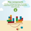 image:imagePlanToys Wooden Log Puzzle for Kids  Montessori Brain Teaser Toy with 6 Interlocking Pieces  STEM Puzzle Game for Toddlers  Travel Game for Fine Motor Skills Focus amp Logical ThinkingMulticolor