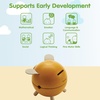 image:imagePlanToys Wooden Piggy Bank in Yellow  Montessori Inspired Coin Bank for Early Saving and Practical Life Learning  Eco Friendly Wooden Money Bank for Home and Playroom DcorPiggy Bank Yelloworchard