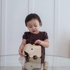 image:imagePlanToys Wooden Piggy Bank in Yellow  Montessori Inspired Coin Bank for Early Saving and Practical Life Learning  Eco Friendly Wooden Money Bank for Home and Playroom DcorElephant Bank