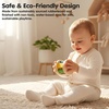 image:imagePlanToys Wooden Roller Rattle Toy for Babies  Montessori Baby Sensory Toy with Gentle Sound  EcoFriendly Crawling amp Motor Skill Toys for InfantsBright Color Series