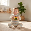 image:imagePlanToys Wooden Roller Rattle Toy for Babies  Montessori Baby Sensory Toy with Gentle Sound  EcoFriendly Crawling amp Motor Skill Toys for InfantsBright Color Series