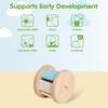 image:imagePlanToys Wooden Roller Rattle Toy for Babies  Montessori Baby Sensory Toy with Gentle Sound  EcoFriendly Crawling amp Motor Skill Toys for InfantsPastel Color Series