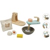 image:imagePlanToys Wooden Stand Mixer Toy for Kids  Montessori Pretend Play Kitchen Appliance with Mixing Bowl Egg Butter amp Flour  Toddler Baking Set amp Cooking Toy for Ages 2