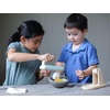 image:imagePlanToys Wooden Stand Mixer Toy for Kids  Montessori Pretend Play Kitchen Appliance with Mixing Bowl Egg Butter amp Flour  Toddler Baking Set amp Cooking Toy for Ages 2