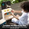 image:imagePlanToys Wooden Tool Bench for Kids  Pretend Play Construction Toy with Tools amp Accessories  Educational STEM Toy for Toddlers  Montessori Fine Motor Skills Workbench Playset