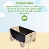 image:imagePlanToys Wooden Wagon in Black  Montessori Outdoor Pull Toy for Balance Strength and Movement Play  Eco Friendly Wagon for Creative Indoor and Outdoor Adventures