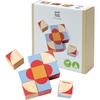 image:imagePlanToys Animal Puzzle Cubes Wooden Picture Block Puzzle for Kids Ages 3  Montessori Educational Toy that Builds Creativity ProblemSolving amp Cognitive Skills  EcoFriendly Learning ToyGeo Pattern Cubes