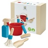 image:imagePlanToys Cleaning Set  Montessori Wooden Housekeeping Play Set for Kids  Includes Broom Mop Dustpan Bucket amp Duster  EcoFriendly Pretend Play Toy for Practical Life Skills amp ResponsibilityCleaning Set