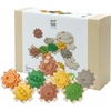 image:imagePlanToys Construction Set Wooden Montessori Building and Engineering Toy  Fine Motor Creativity and Early STEM Skill Development  Eco Friendly Educational Open Ended Play KitGears  Puzzles Set