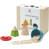 image:imagePlanToys Creative Sand Play Wooden Montessori Outdoor Sensory and Imagination Toy  Tactile Exploration Coordination and Open Ended Creative Play  Eco Friendly Sand Molds Set