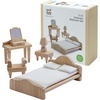 image:imagePlanToys Dining Room Classic Set  Montessori Small World and Family Role Play  Eco Friendly Wooden Dining Room Furniture for Imaginative PlayVictorian Bedroom Set