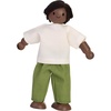 image:imagePlanToys Family Wooden Dollhouse Figurine Set  4 Poseable 112 Scale Mini Dolls Parents amp Kids  Dollhouse Accessories for Pretend Play  EcoFriendly Montessori Toy for Kids Ages 3African American Dad