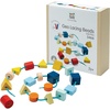 image:imagePlanToys Geo Lacing Beads Wooden Montessori Fine Motor and Early Math Toy  Shape Recognition Colour Exploration and Hands On Coordination Activity  Eco Friendly Threading Set for Meaningful PlayGeo Lacing Beads  Unit Plus