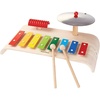 image:imagePlanToys Musical Band Wooden Montessori Drum Cymbal and Guiro Set  Early Sensory Exploration Coordination and Creative Expression  Eco Friendly Music Toy for Meaningful PlayMulticolor